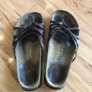 Papillio Birkenstock footbed leather sanda…